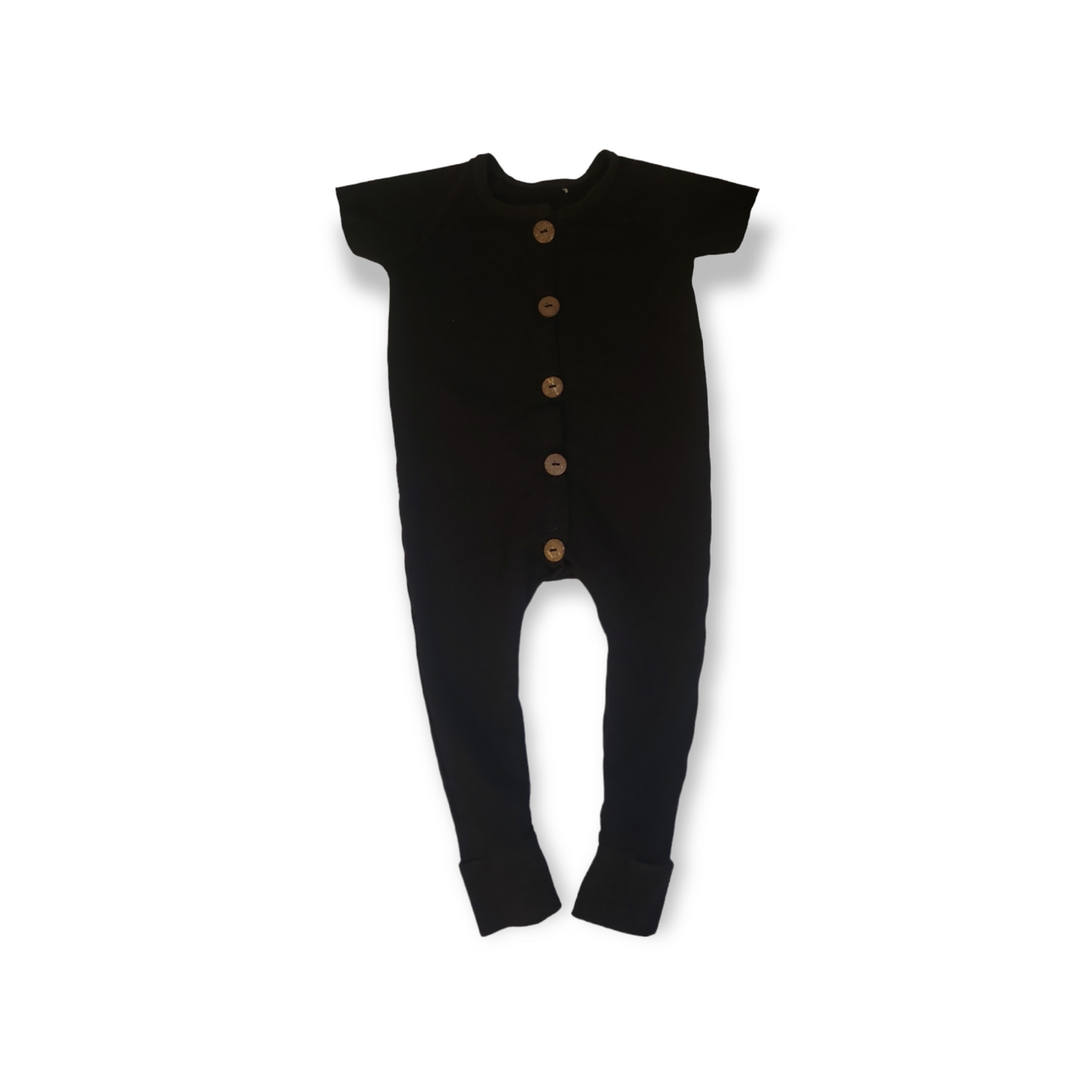 Black Tee Romper - 2T